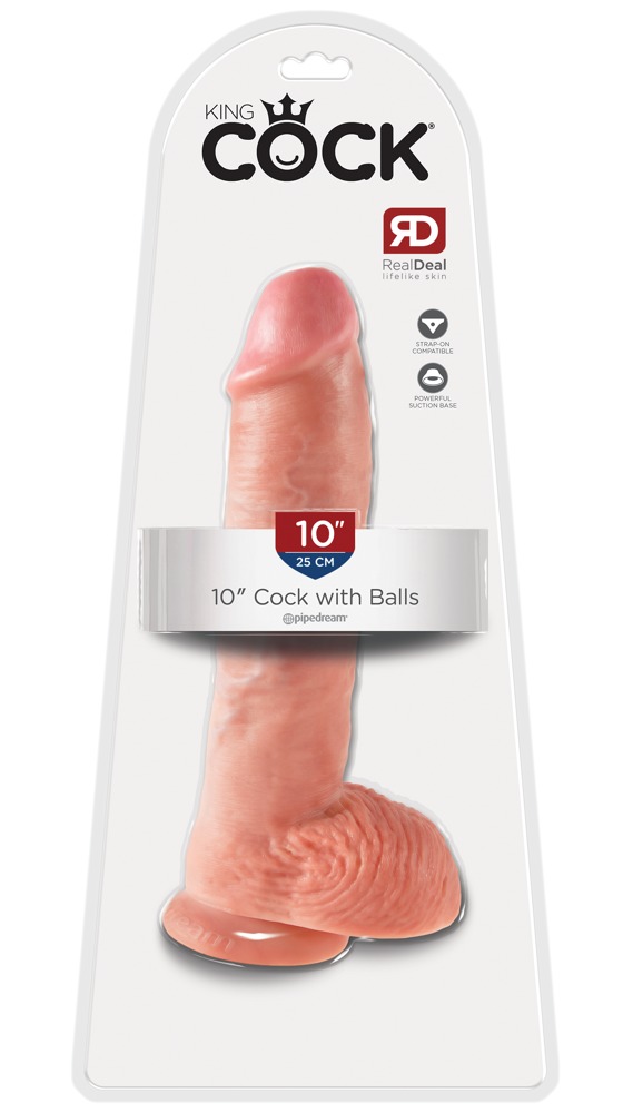 Realistyczny penis z żyłami i przyssawką 26.7 cm