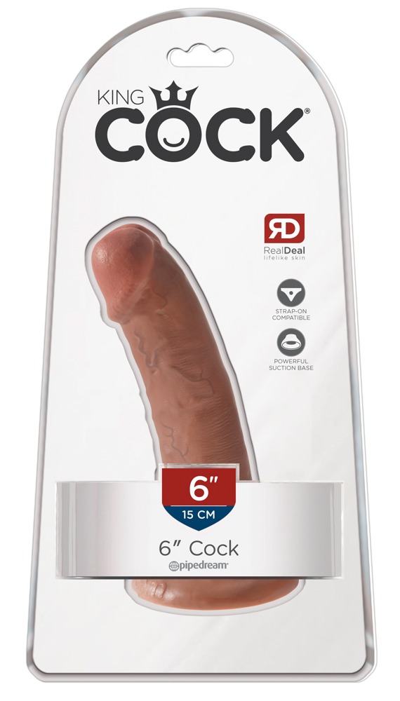 King Cock 6″ Cock-Tan