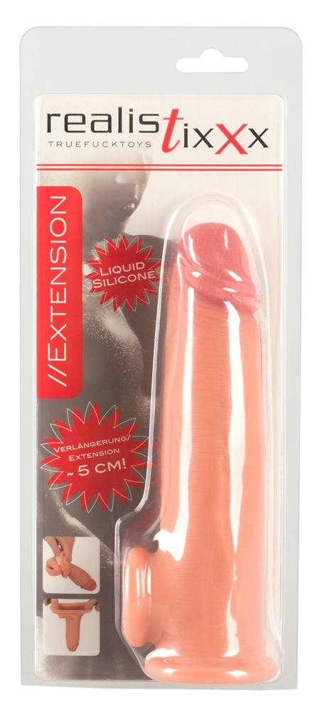 Realistyczna naturalna przedłużka penisa plus 5cm