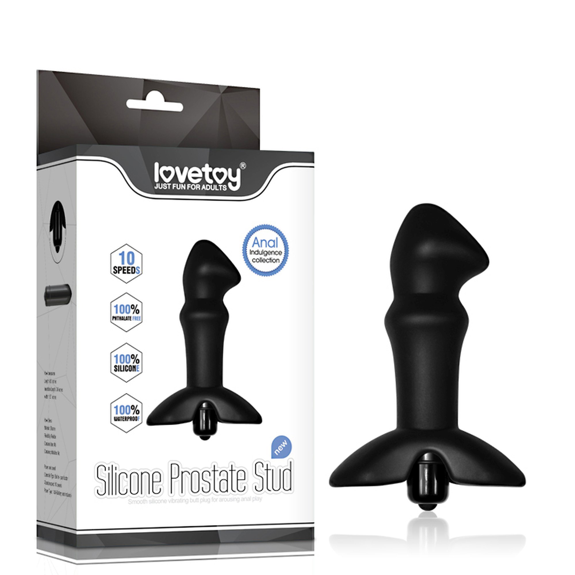 Stylowy i praktyczny czarny wibrator prostaty
