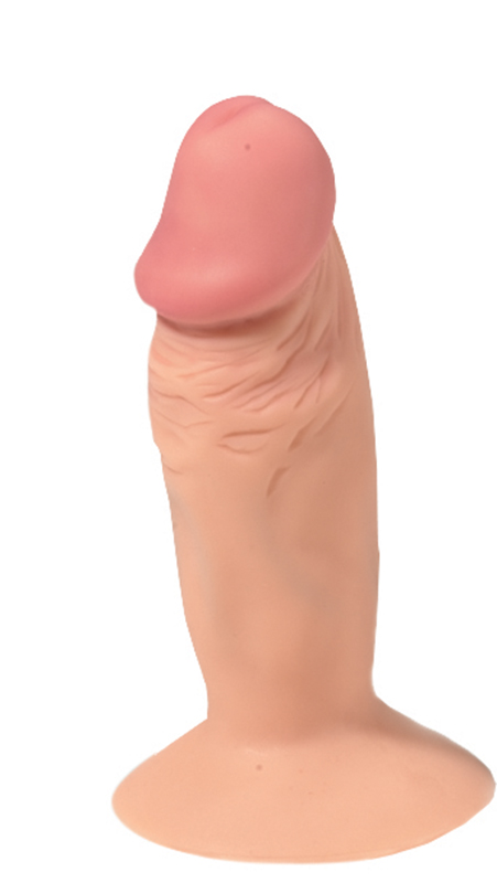 Mini penis dildo na przyssawce plug analny 12cm