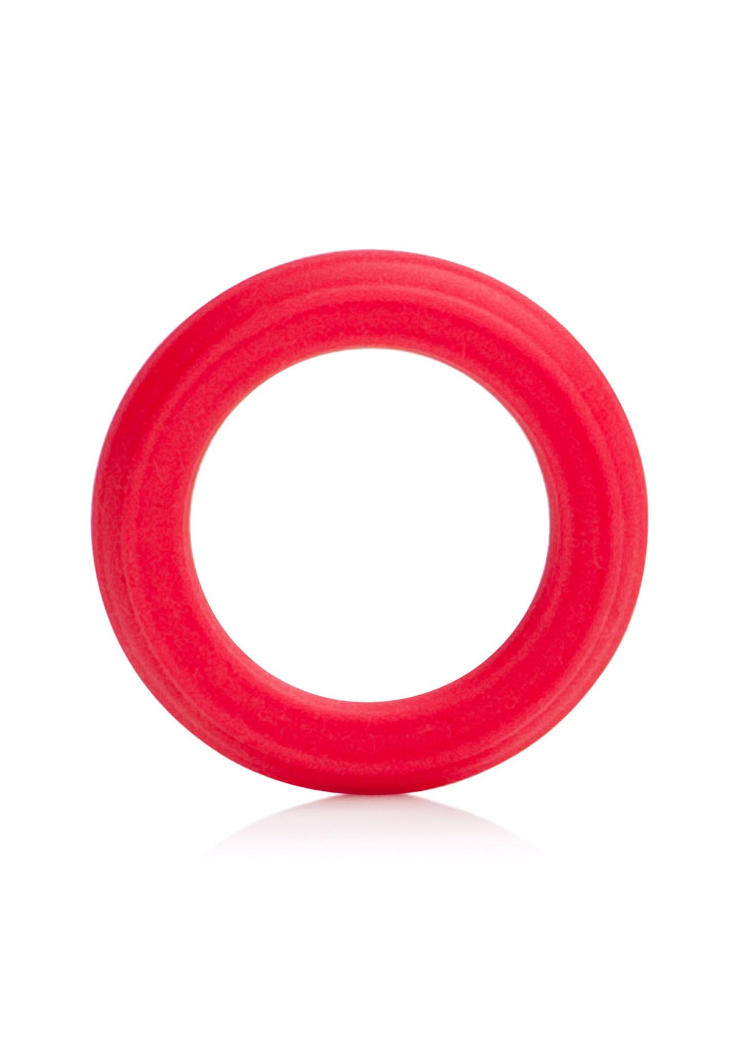 Pierścień-CAESAR SILICONE RINGS RED