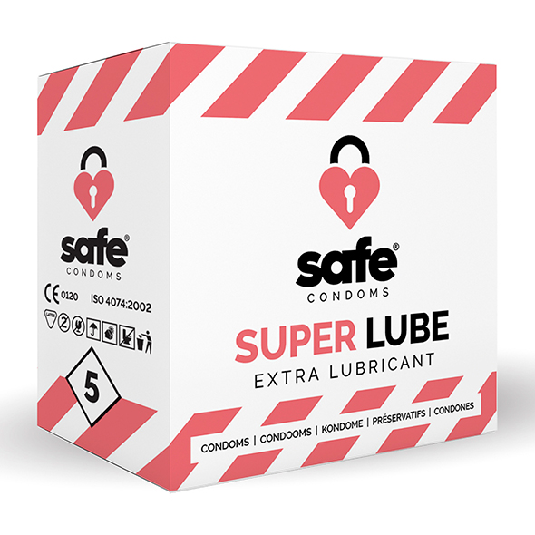 SAFE – Condooms Super Lube Extra Glijmiddel (5 stuks)