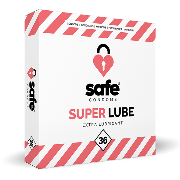 SAFE – Condooms Super Lube Extra Glijmiddel (36 stuks)