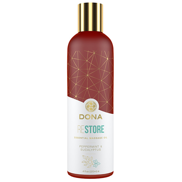 Dona – Essentiële Massageolie Herstel Pepermunt & Eucalyptus 120 ml