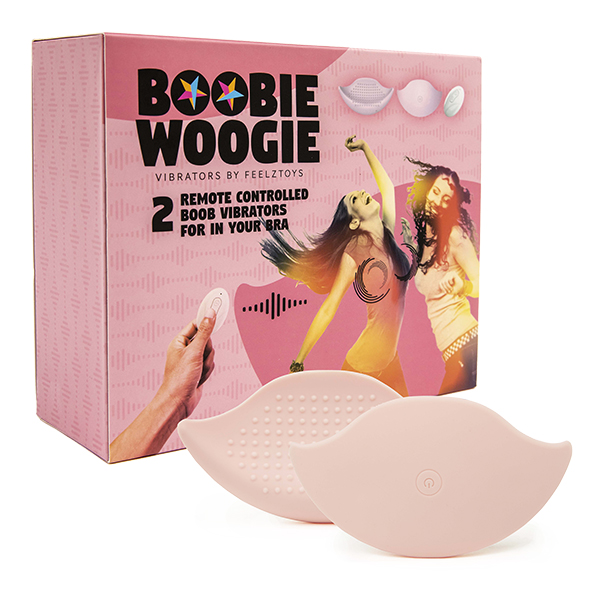 FeelzToys – Boobie Woogie Op afstand bedienbare Boob Vibrators (2 stuks)
