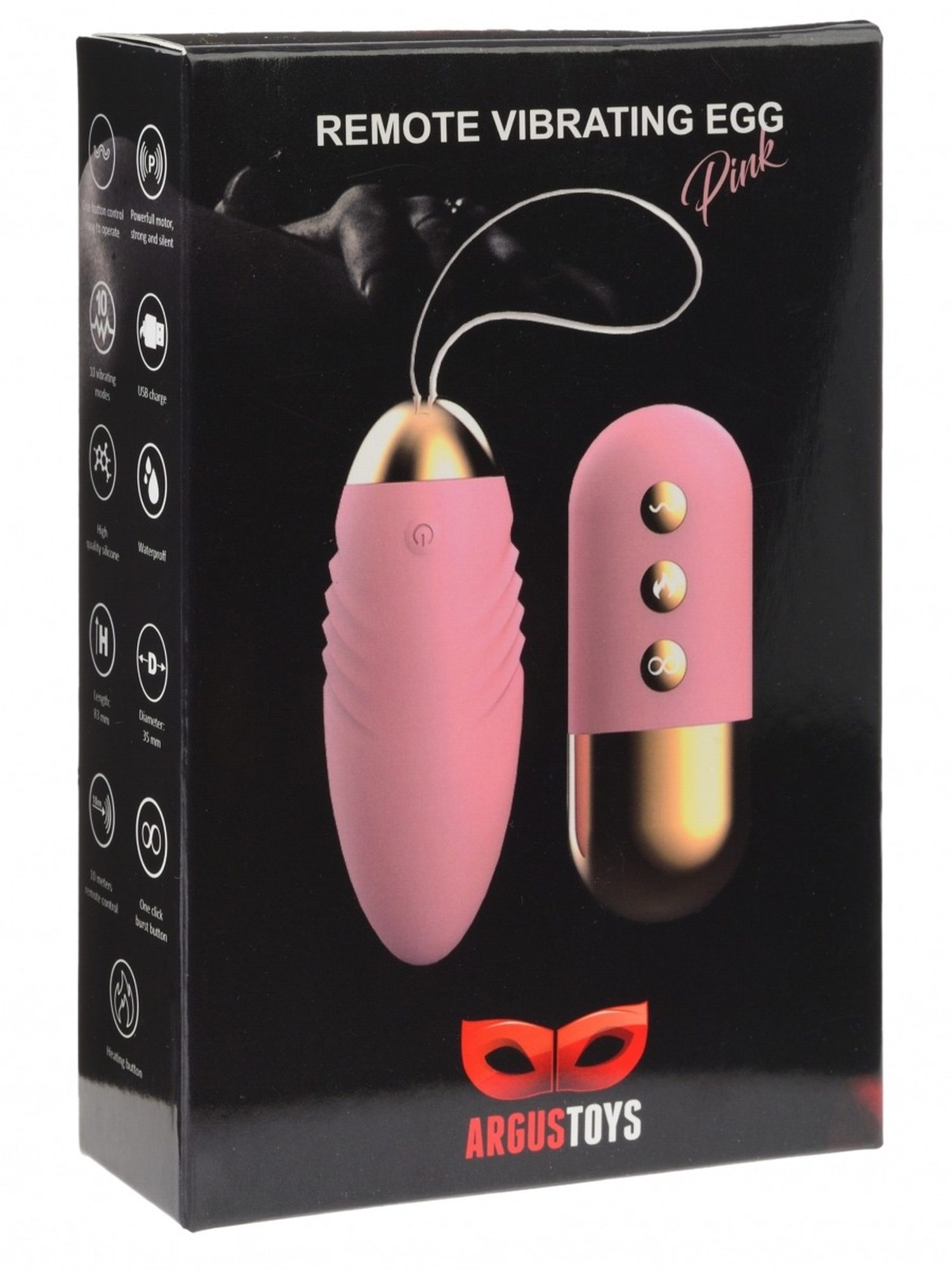 Jajko/wibr-Remote Control Vibrating Egg Pink