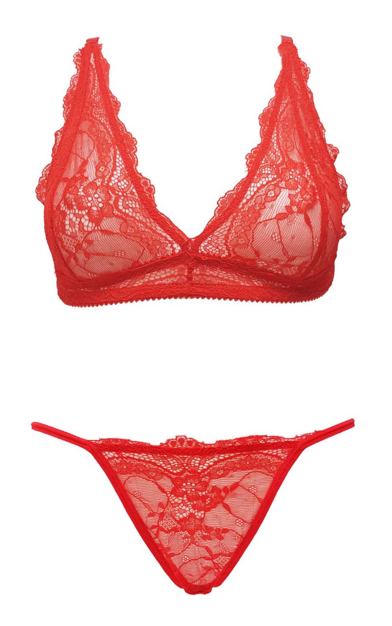 Ouno-Sexy Lingerie Set 2 parts-S/M-Red