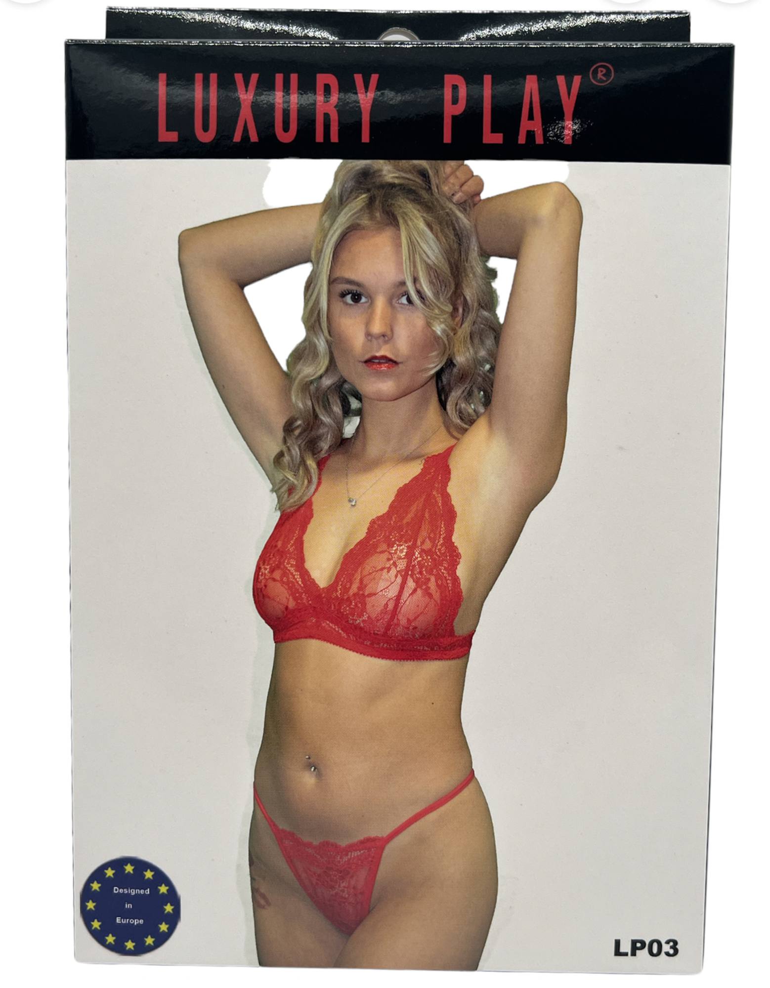 Bielizna-Luxury Play – Lingerie Set Small Red