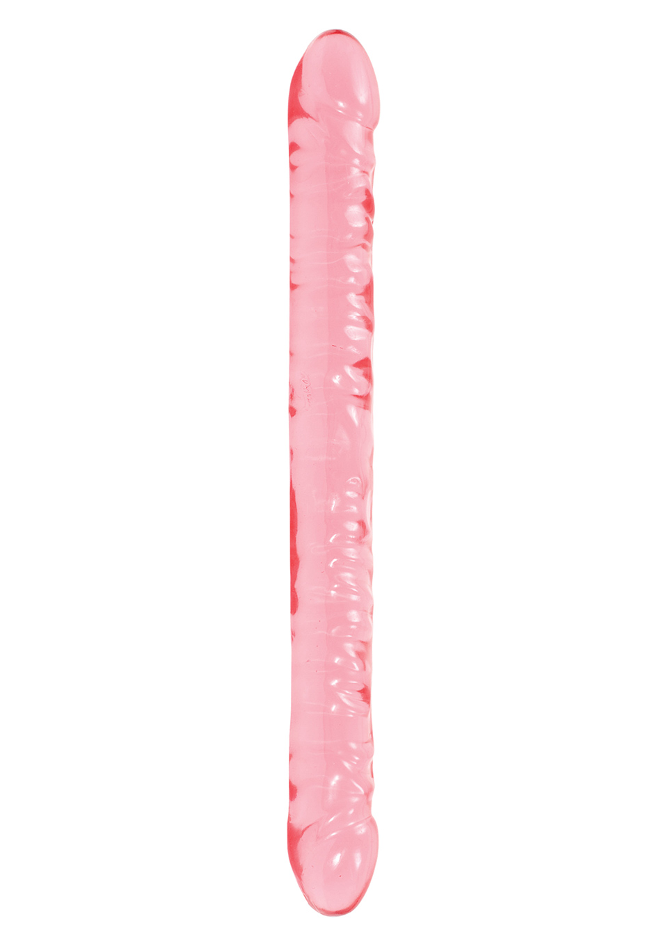 Żelowe różowe dildo do podwójnej stymulacji 46 cm