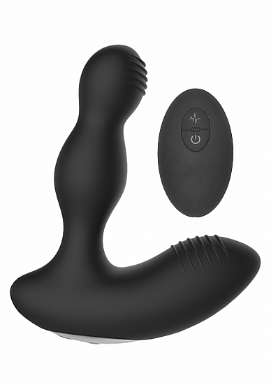 Remote Controlled E-Stim & Vibrating Prostate Massager – Black