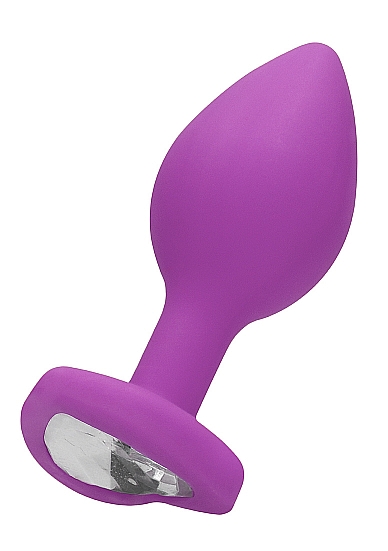 Diamond Heart Butt Plug – Regular – Purple