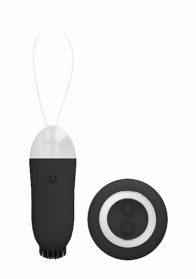 Jayden – Dual Rechargeable Vibrating Remote Toy – Black