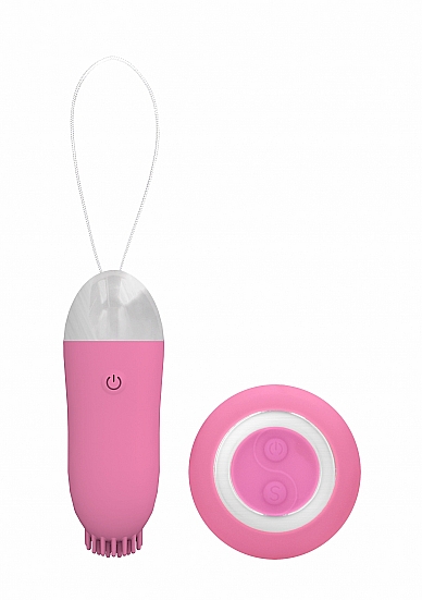 Jayden – Dual Rechargeable Vibrating Remote Toy – Pink