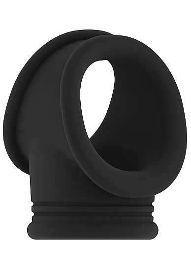 No.48 – Cockring with Ball Strap – Black