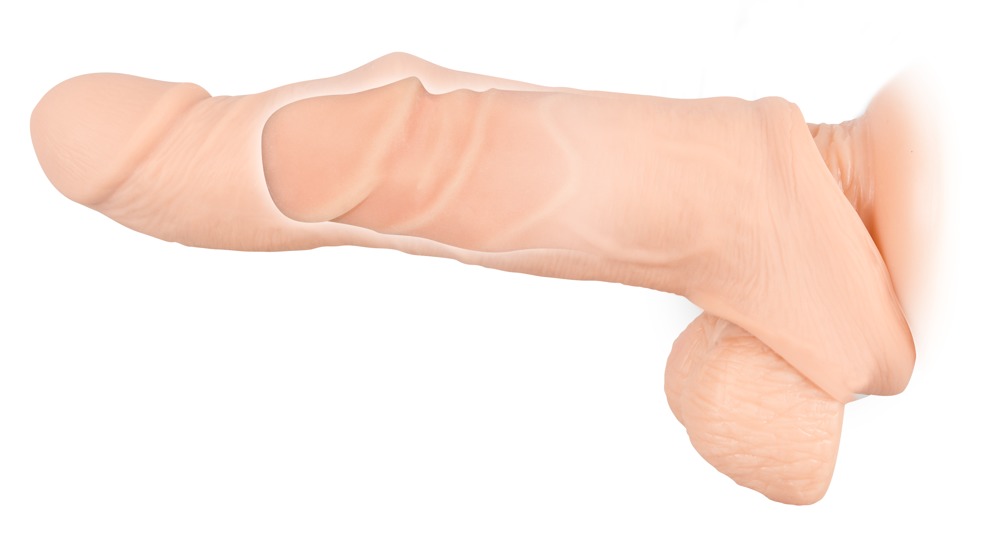 Nasadka rozciągliwa na penisa jądra wydłuża 21cm
