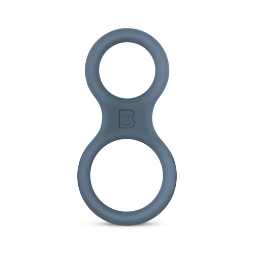 Boners Silicone Cock Ring And Ball Stretcher – Grey