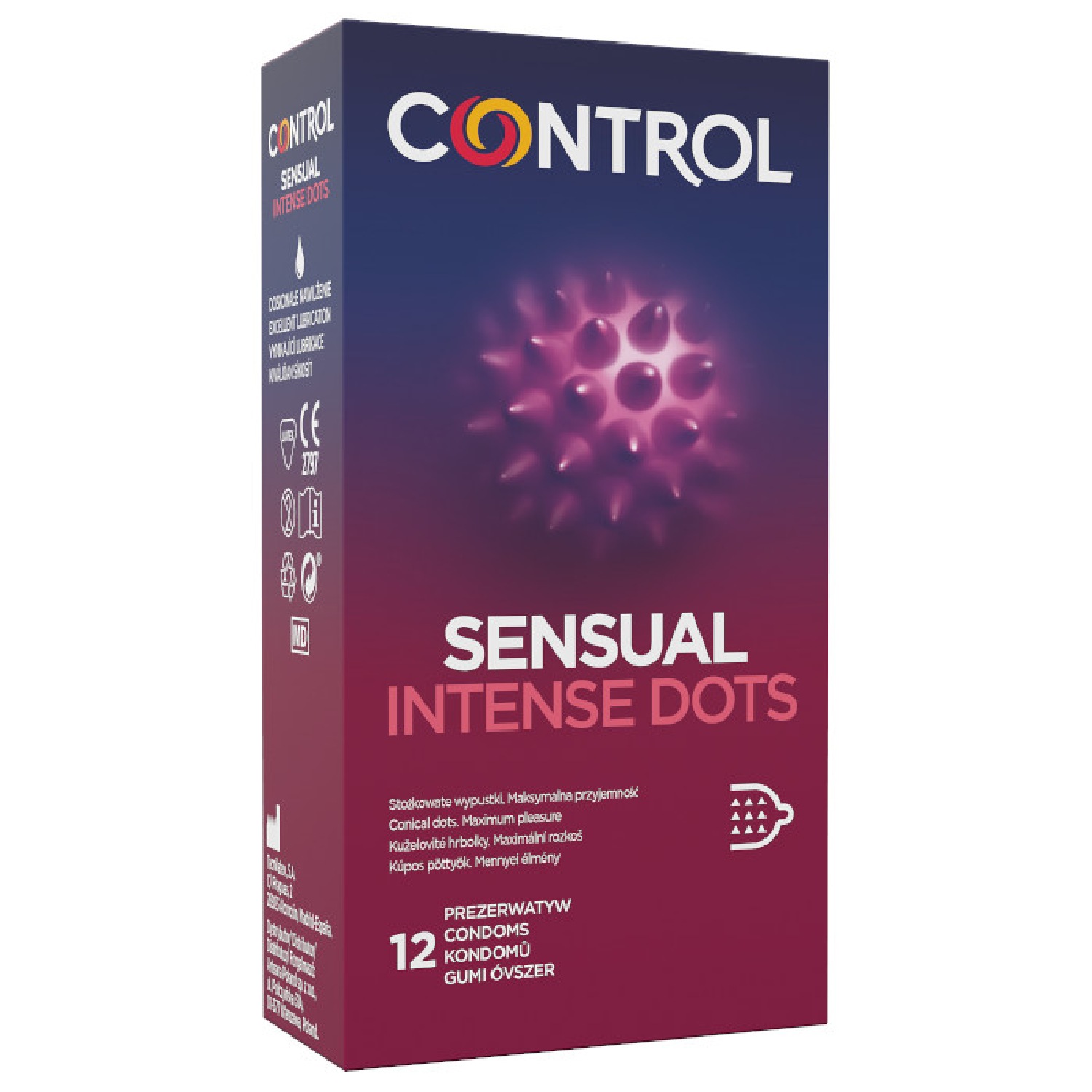 Prezerwatywy-Control Sensual Intense Dots 12″s