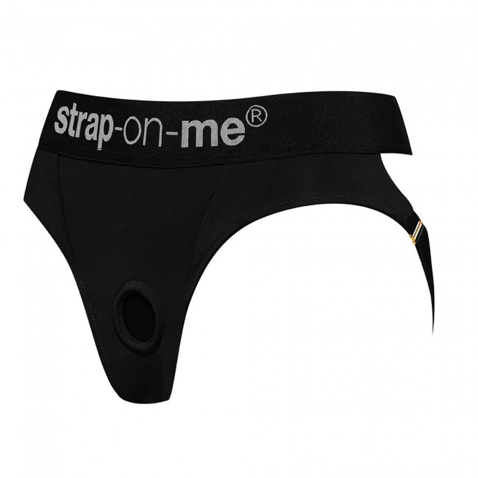 StrapOn Uprząż sexowne stringi czarne elastyczne M